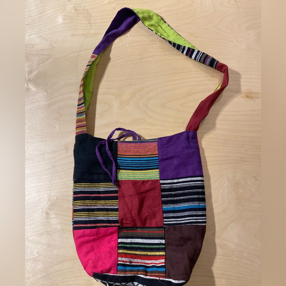 Multicolor Patchwork Shoulder Bag (Ms) - image 5